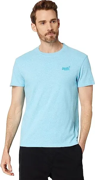 Superdry Essential Logo T-Shirt (Turquoise Sea Grit) Men's Clothing