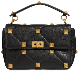 Large Roman Stud leather shoulder bag