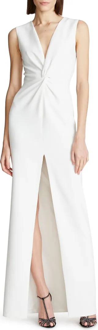 Melanie Stretch Crepe Gown