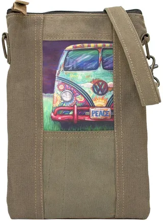 VW Peacemobile Tent Crossbody Bag