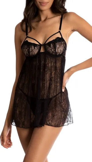 Charlize Lace Babydoll Chemise