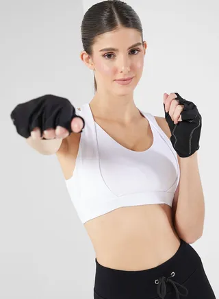 Cross Back Detail Athletic Bra