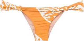 Graphic-Print Bikini Bottoms