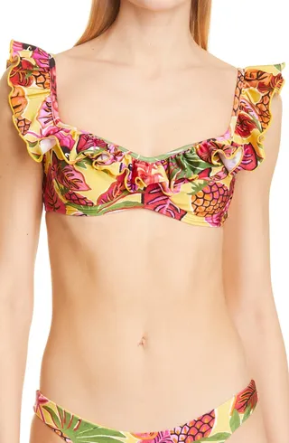 Fruit Dream Ruffle Underwire Bikini Top