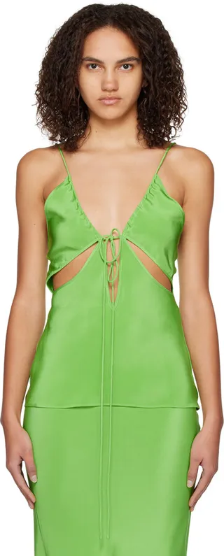 Christopher Esber Green Triquetra Camisole