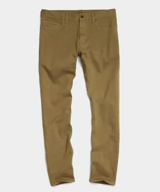 Slim Fit 5-Pocket Chino in Ochre Rust