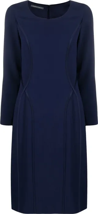 Long-Sleeve Midi Dress