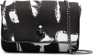 small McQueen Graffiti Skull shoulder bag