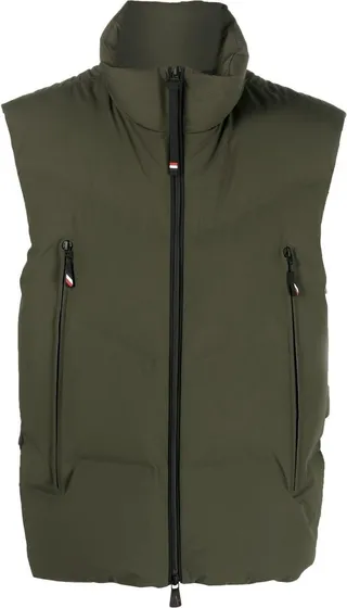 Logo-Print Padded Gilet