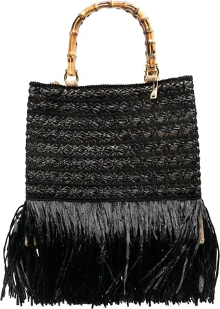 Fringe-Hem Tote Bag