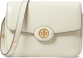 Tory Burch Robinson Spazzolato Convertible Shoulder Bag (Shea Butter) Handbags