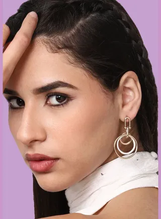 Gold Plated Party Designer Drop Earring For Women