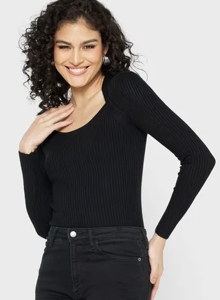 Square Neck Sweater