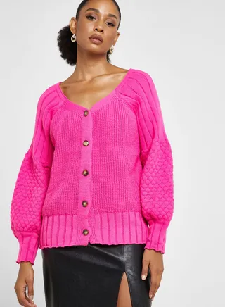 Balloon Sleeve Cardigan
