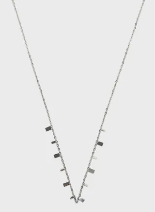 Reeeva Pearl Circle Star Pendant Necklace