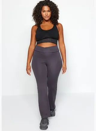 Anthracite Diagonal Waist Detail Leggings TBBAW24BV00002