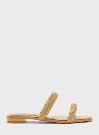 Double Strap Flat Sandals