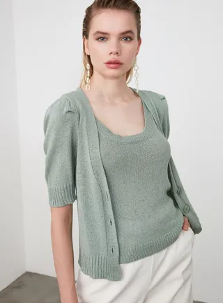 Crew Neck Knitted Sweater
