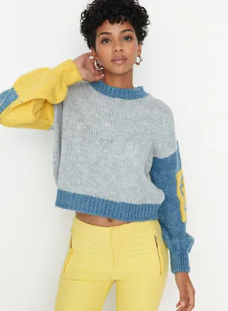 Colorblock Knitted Sweater