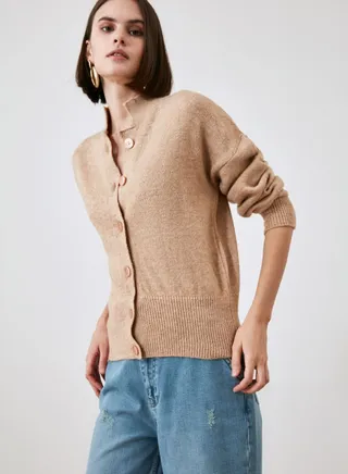 Button Detail Cardigan
