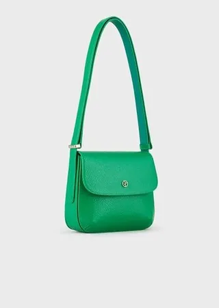 Small la Prima pebble-print patent leather bag