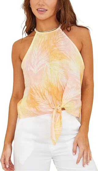 Bella Dahl Tie Front Halter Top
