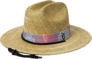 Billabong Mid Tides Straw Hat (Dusty Red) Caps