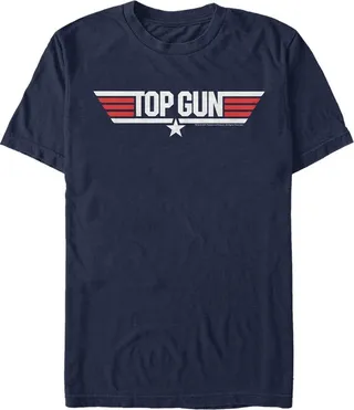 Men's Top Gun Logo T-Shirt - Navy Blue - Large