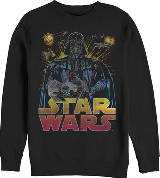 Men's Star Wars Darth Vader Battle Sweatshirt - Black - 3X Large