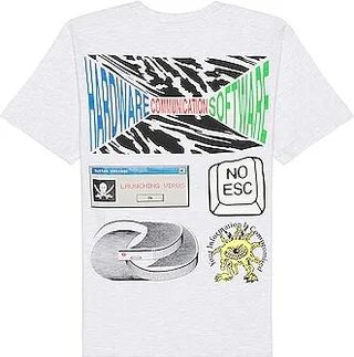 Market Smiley Hackers T-shirt in Grey