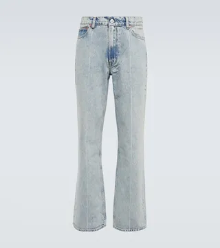 70s Cut bleached high-rise jeans