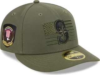 Men's New Era Green Seattle Mariners 2023 Armed Forces Day Low Profile 59FIFTY Fitted Hat
