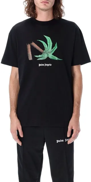 Palm Angels Graphic-Printed Crewneck T-Shirt