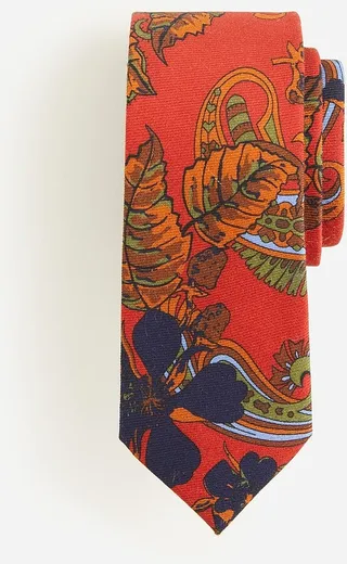 English wool challis tie