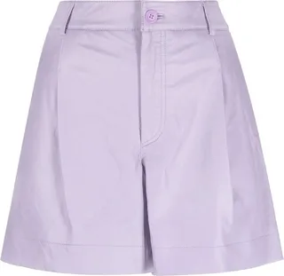 High-Waist Leather Shorts