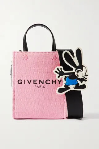 Givenchy - + Disney G-tote Mini Leather-trimmed Printed Canvas Tote - Pink
