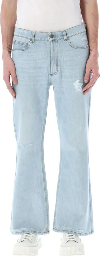 Distressed-denim Bootcut Jeans