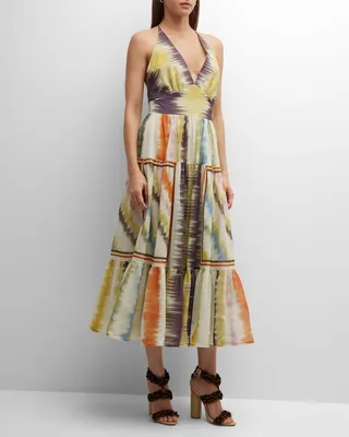 Valerie Tie-Dye Tiered Maxi Dress