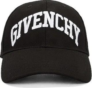 Givenchy Givenchy Embroidered Logo Curved Cap in Black