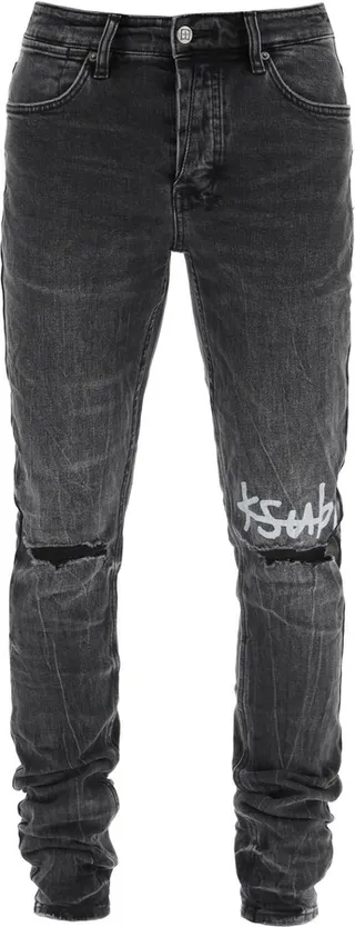 Ksubi 'van Winkle 1999 Black' Skinny Jeans