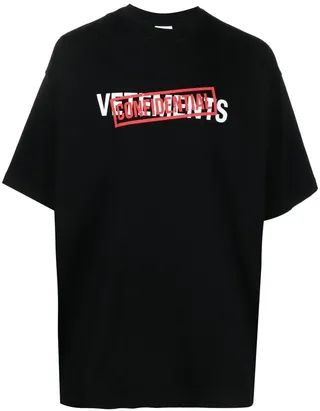 confidential logo print T-shirt