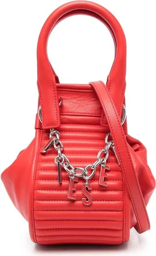 Logo-Charm Detail Tote Bag