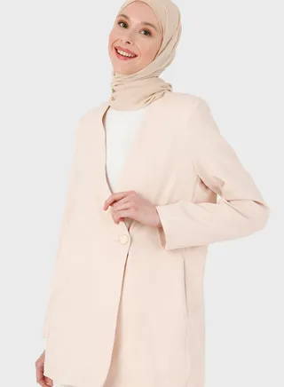 Button Detail Coat