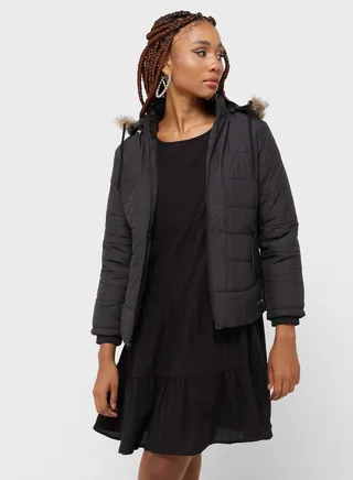 Classic Padded Jacket With Hood