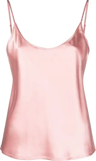 Pink Silk Camisole