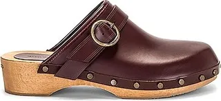 Isabel Marant Thalie Clog in Burgundy