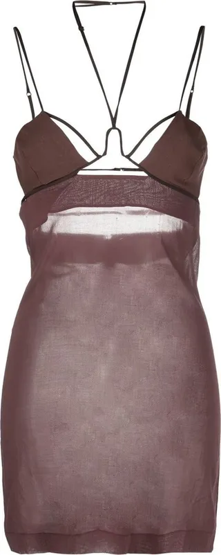Underwire Strappy Mini Dress