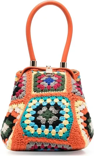 Crochet-Design Single-Handle Bag