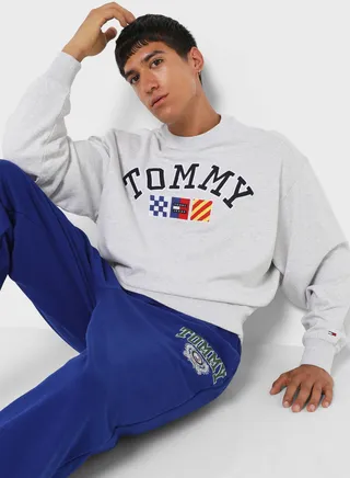 Graphic Crew Neck Sweatshirt