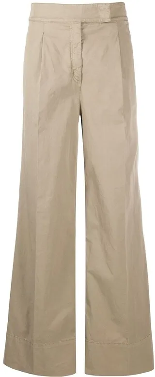 High-Waisted Wide-Leg Trousers